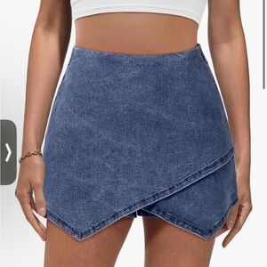 Stylish Denim Women's Skorts